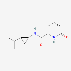 molecular formula C13H18N2O2 B6799902 N-(2-methyl-2-propan-2-ylcyclopropyl)-6-oxo-1H-pyridine-2-carboxamide 