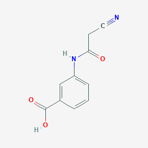molecular formula C10H8N2O3 B068005 3-(2-Cyanoacetamido)benzoic acid CAS No. 178168-23-5