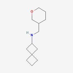 molecular formula C13H23NO B6800903 N-(oxan-3-ylmethyl)spiro[3.3]heptan-2-amine 