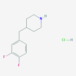 molecular formula C12H16ClF2N B068017 4-(3,4-Difluoro-Benzyl)-Piperidine Hydrochloride CAS No. 193357-75-4