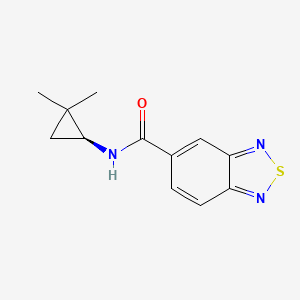 molecular formula C12H13N3OS B6801921 N-[(1S)-2,2-dimethylcyclopropyl]-2,1,3-benzothiadiazole-5-carboxamide 