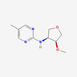 molecular formula C10H15N3O2 B6802619 N-[(3S,4S)-4-methoxyoxolan-3-yl]-5-methylpyrimidin-2-amine 