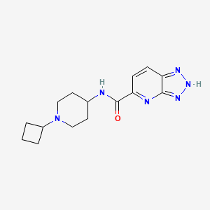 molecular formula C15H20N6O B6804029 N-(1-cyclobutylpiperidin-4-yl)-2H-triazolo[4,5-b]pyridine-5-carboxamide 