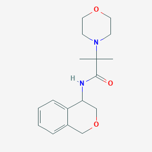 molecular formula C17H24N2O3 B6804070 N-(3,4-dihydro-1H-isochromen-4-yl)-2-methyl-2-morpholin-4-ylpropanamide 