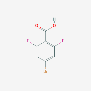 molecular formula C7H3BrF2O2 B068048 4-溴-2,6-二氟苯甲酸 CAS No. 183065-68-1