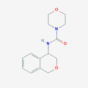 molecular formula C14H18N2O3 B6804905 N-(3,4-dihydro-1H-isochromen-4-yl)morpholine-4-carboxamide 