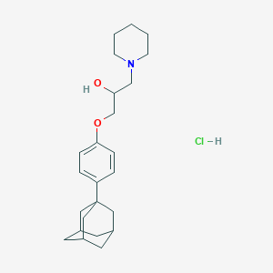 1-[4-(1-Adamantyl)phenoxy]-3-piperidinopropan-2-ol hydrochloride