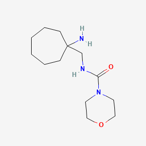 molecular formula C13H25N3O2 B6805793 N-[(1-aminocycloheptyl)methyl]morpholine-4-carboxamide 