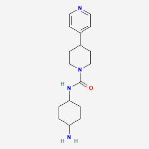 molecular formula C17H26N4O B6805818 N-(4-aminocyclohexyl)-4-pyridin-4-ylpiperidine-1-carboxamide 