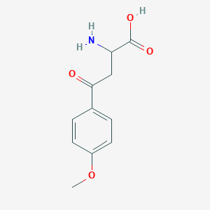 molecular formula C11H13NO4 B068060 2-Amino-4-(4-methoxyphenyl)-4-oxobutanoic acid CAS No. 168154-85-6