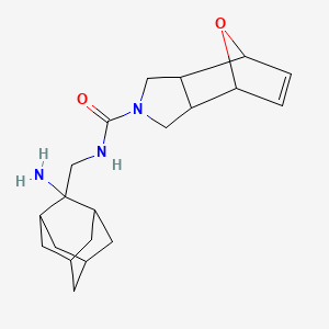 molecular formula C20H29N3O2 B6806006 N-[(2-amino-2-adamantyl)methyl]-1,3,3a,4,7,7a-hexahydro-4,7-epoxyisoindole-2-carboxamide 