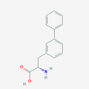 molecular formula C15H15NO2 B068061 (S)-2-Amino-3-biphenyl-3-yl-propionic acid CAS No. 164172-96-7