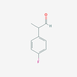 molecular formula C9H9FO B068073 2-(4-Fluorophenyl)propanal CAS No. 189445-63-4
