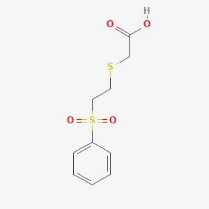 2-([2-(Phenylsulfonyl)ethyl]thio)acetic acid