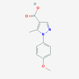 molecular formula C12H12N2O3 B068080 1-(4-methoxyphenyl)-5-methyl-1H-pyrazole-4-carboxylic acid CAS No. 187998-64-7