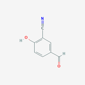 molecular formula C8H5NO2 B068084 5-Formyl-2-hydroxybenzonitrile CAS No. 187152-05-2