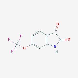 molecular formula C9H4F3NO3 B068085 6-(trifluoromethoxy)-1H-indole-2,3-dione CAS No. 162252-92-8