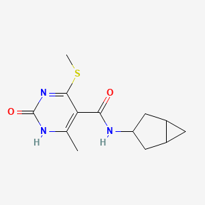 molecular formula C13H17N3O2S B6810388 N-(3-bicyclo[3.1.0]hexanyl)-6-methyl-4-methylsulfanyl-2-oxo-1H-pyrimidine-5-carboxamide 