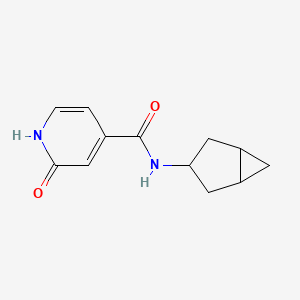molecular formula C12H14N2O2 B6810419 N-(3-bicyclo[3.1.0]hexanyl)-2-oxo-1H-pyridine-4-carboxamide 