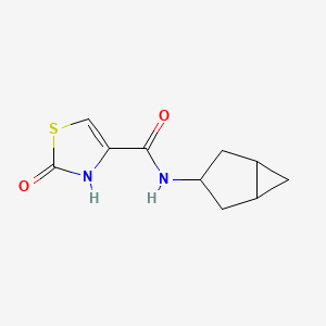 molecular formula C10H12N2O2S B6810433 N-(3-bicyclo[3.1.0]hexanyl)-2-oxo-3H-1,3-thiazole-4-carboxamide 