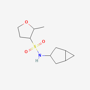 molecular formula C11H19NO3S B6810645 N-(3-bicyclo[3.1.0]hexanyl)-2-methyloxolane-3-sulfonamide 