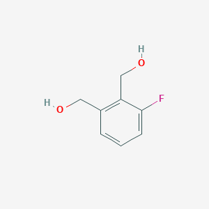 molecular formula C8H9FO2 B068115 (3-Fluoro-1,2-phenylene)dimethanol CAS No. 160485-42-7