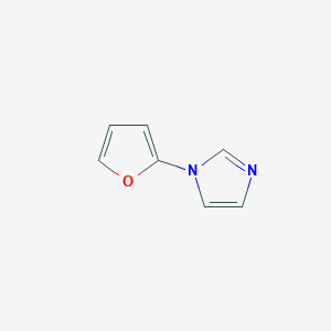 molecular formula C7H6N2O B068119 1-(2-Furyl)-1H-imidazole CAS No. 191733-31-0