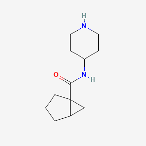 molecular formula C12H20N2O B6811930 N-piperidin-4-ylbicyclo[3.1.0]hexane-1-carboxamide 