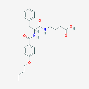 4-((2-((4-Butoxybenzoyl)amino)-1-oxo-3-phenylpropyl)amino)butanoic acid