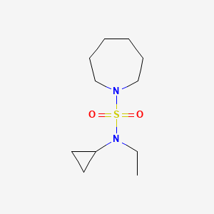 molecular formula C11H22N2O2S B6812161 N-cyclopropyl-N-ethylazepane-1-sulfonamide 