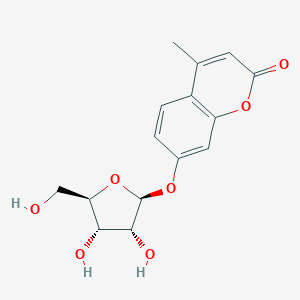 molecular formula C15H16O7 B068122 4-Methylumbelliferyl beta-D-ribofuranoside CAS No. 195385-93-4