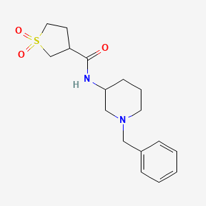 molecular formula C17H24N2O3S B6812238 N-(1-benzylpiperidin-3-yl)-1,1-dioxothiolane-3-carboxamide 
