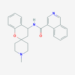 molecular formula C24H25N3O2 B6812466 N-(1'-methylspiro[3,4-dihydrochromene-2,4'-piperidine]-4-yl)isoquinoline-4-carboxamide 