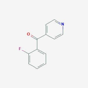 molecular formula C12H8FNO B068125 (2-Fluorophenyl)(pyridin-4-yl)methanone CAS No. 193359-51-2