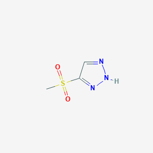 molecular formula C3H5N3O2S B6812590 5-methanesulfonyl-1H-1,2,3-triazole 