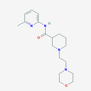 molecular formula C18H28N4O2 B6812616 N-(6-methylpyridin-2-yl)-1-(2-morpholin-4-ylethyl)piperidine-3-carboxamide 