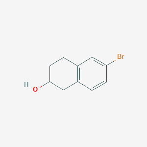 molecular formula C10H11BrO B068133 6-Bromo-1,2,3,4-tetrahydronaphthalen-2-ol CAS No. 173996-27-5