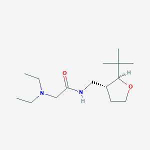 molecular formula C15H30N2O2 B6814458 N-[[(2S,3R)-2-tert-butyloxolan-3-yl]methyl]-2-(diethylamino)acetamide 