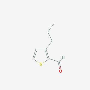 molecular formula C8H10OS B068151 3-Propylthiophene-2-carbaldehyde CAS No. 163460-98-8