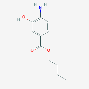molecular formula C11H15NO3 B068154 Butyl 4-amino-3-hydroxybenzoate CAS No. 183968-79-8