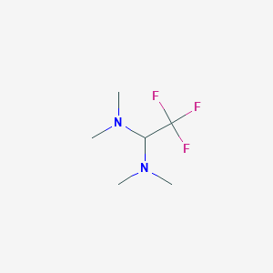 molecular formula C6H13F3N2 B068157 1,1-Bis(dimethylamino)-2,2,2-trifluoroethane CAS No. 188429-64-3