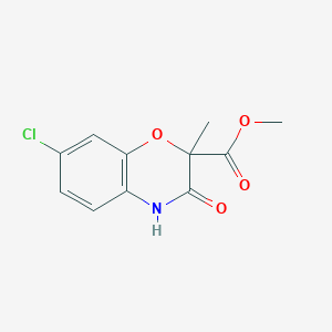 methyl 7-chloro-2-methyl-3-oxo-3,4-dihydro-2H-1,4-benzoxazine-2-carboxylate