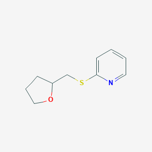 molecular formula C10H13NOS B068164 2-(Oxolan-2-ylmethylsulfanyl)pyridine CAS No. 171557-74-7