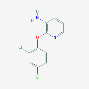 molecular formula C11H8Cl2N2O B068166 2-(2,4-Dichlorophenoxy)pyridin-3-amine CAS No. 175136-22-8