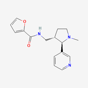 molecular formula C16H19N3O2 B6816719 N-[[(2R,3S)-1-methyl-2-pyridin-3-ylpyrrolidin-3-yl]methyl]furan-2-carboxamide 