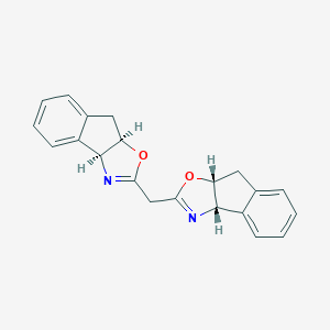 molecular formula C21H18N2O2 B068168 (-)-2,2'-Methylenebis[(3aS,8aR)-3a,8a-dihydro-8H-indeno[1,2-d]oxazole] CAS No. 175166-49-1
