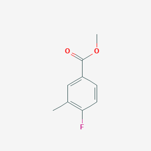 molecular formula C9H9FO2 B068174 Methyl 4-fluoro-3-methylbenzoate CAS No. 180636-50-4
