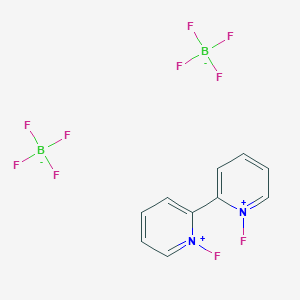 molecular formula C10H8B2F10N2 B068193 1,1'-Difluoro-2,2'-bipyridinium bis(tetrafluoroborate) CAS No. 178439-26-4