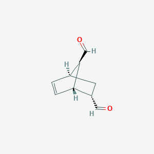 molecular formula C9H10O2 B068223 Bicyclo[2.2.1]hept-5-ene-2,7-dicarboxaldehyde, (endo,anti)-(9CI) CAS No. 188717-56-8
