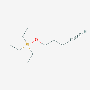 molecular formula C11H22OSi B068238 Triethyl(pent-4-ynoxy)silane CAS No. 174064-03-0